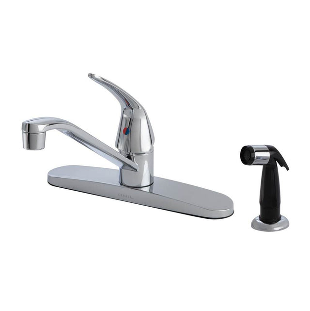 Gerber Plumbing - Maxwell SE 1H Kitchen Faucet w/ Spray & w/ Washerless Cartridge 1.75gpm Chrome - Chrome