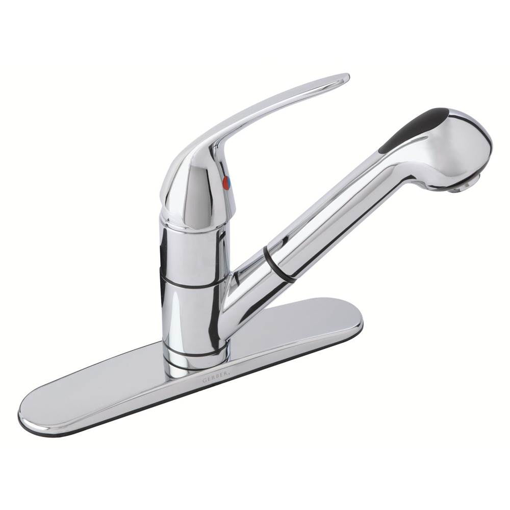 Maxwell SE 1H Pull-Out Kitchen Faucet w/ Washerless Cartridge 1.75gpm Chrome