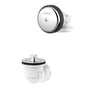 Gerber Plumbing - Gerber Classics Schedule 40 PVC Lift & Turn Drain Kit for Standard Tub with Foam Gasket and One-Hole Faceplate Chrome - Chrome