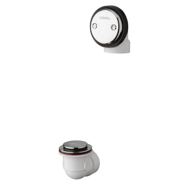 Gerber Plumbing - Gerber Classics Schedule 40 ABS Auto Trip Drain Kit for Standard Tub Chrome - Chrome