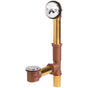 Gerber Plumbing - Gerber Classics Pop-up Drain for Standard Tub with ''Clean Out Here'' Faceplate Chrome - Chrome
