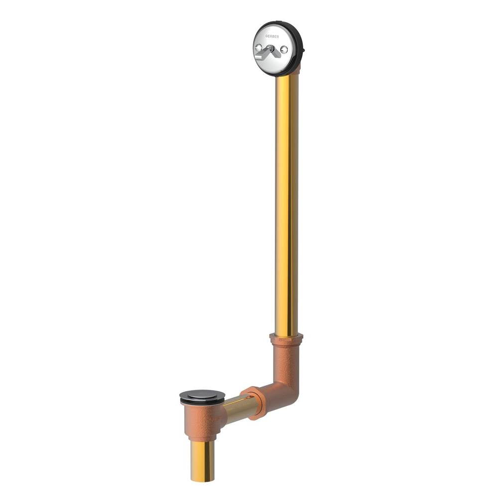 Gerber Plumbing - Gerber Classics Pop-up Drain for Roman Tub with Drain in Shoe Installation Chrome - Chrome
