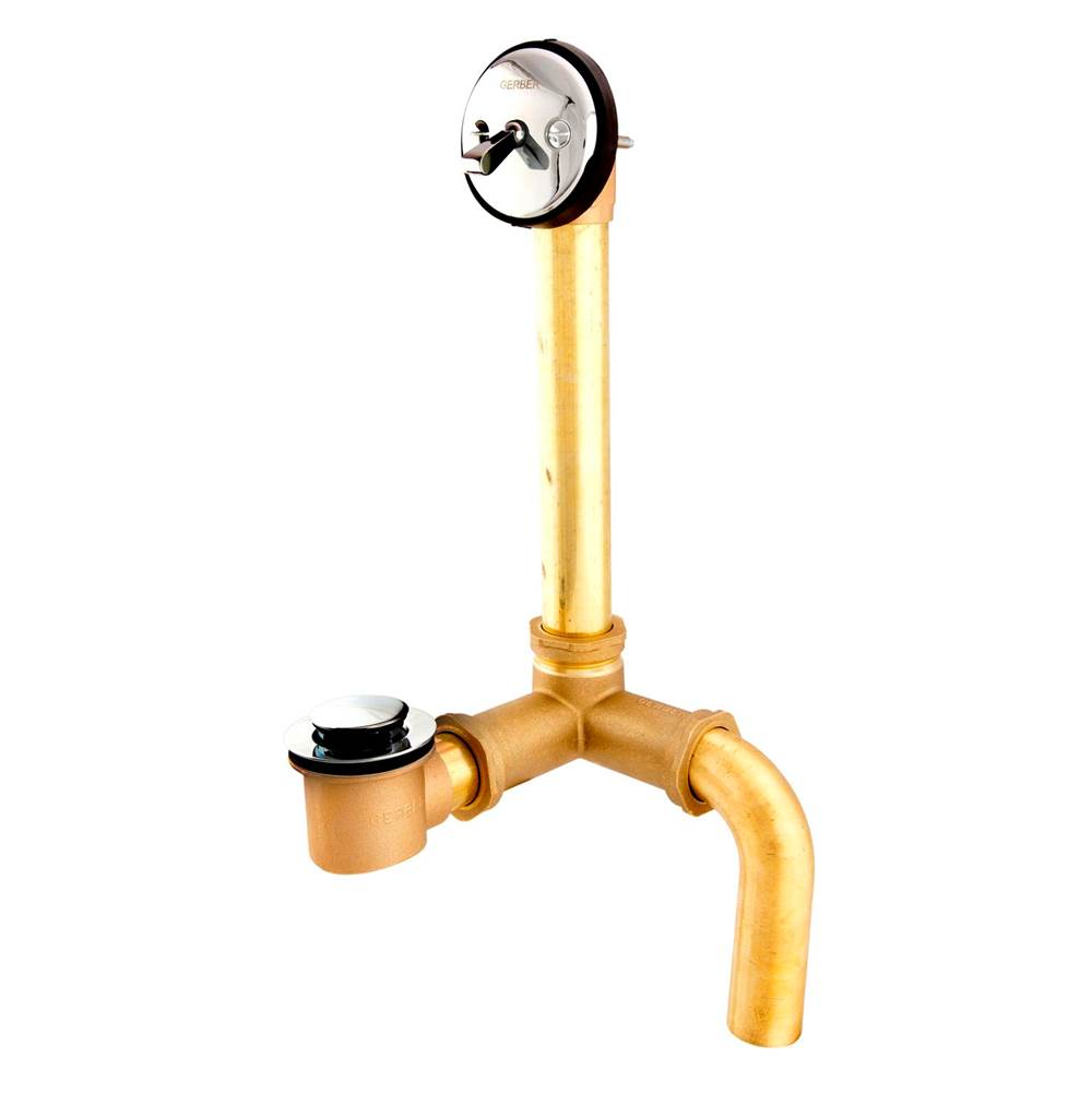 Gerber Plumbing - Gerber Classics Pop-up Side Outlet 20 Gauge Drain for Standard Tub Chrome - Chrome
