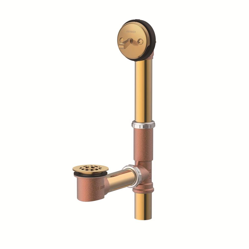 Gerber Plumbing - Gerber Classics Trip Lever 20 Gauge Drain for Standard Tub Brushed Bronze - Brushed Bronze