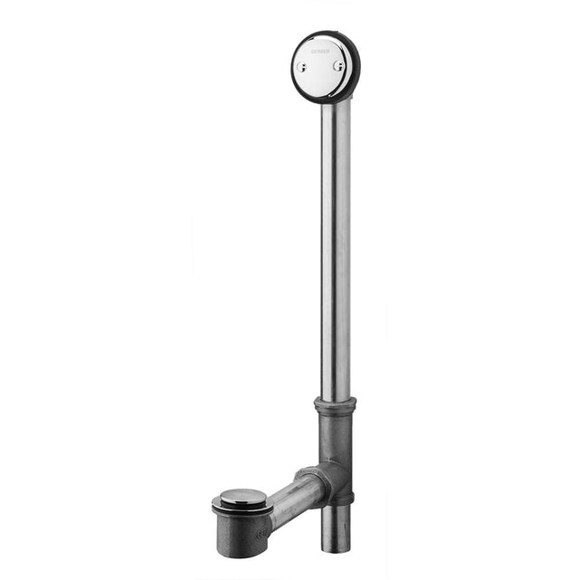 Gerber Plumbing - Gerber Classics Auto Trip Drain for Roman Tub with Side Outlet Installation Chrome - Chrome