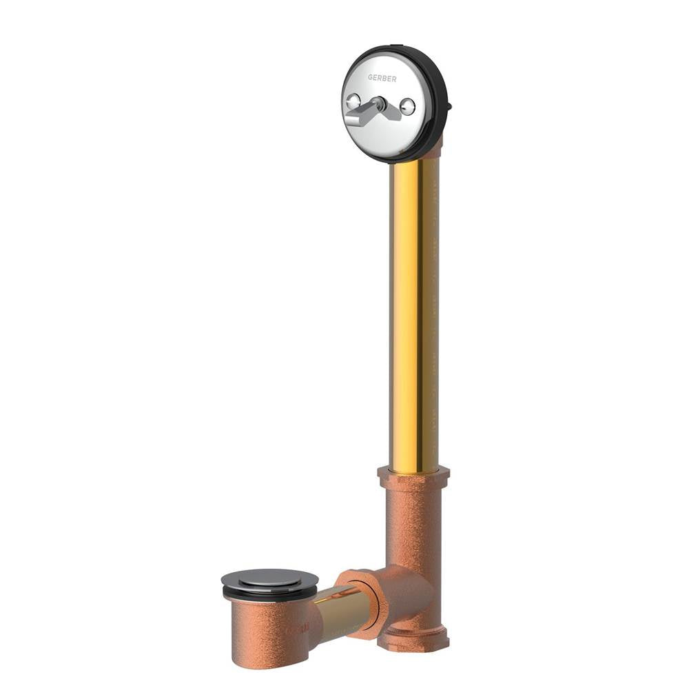 Gerber Plumbing - Gerber Classics Pop-up Drain for Standard Tub with Horizontal Installation Chrome - Chrome