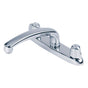 Gerber Plumbing - Gerber Classics 2H Kitchen Faucet Deck Plate Mounted w/ Metal Handles & Acrylic Hot Cold Index Buttons 1.75gpm Ceramic Cartridge Chrome - Chrome