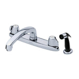Gerber Plumbing - Gerber Classics 2H Kitchen Faucet Deck Plate Mounted w/ Spray 1.75gpm Chrome - Chrome