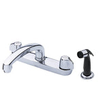 Gerber Plumbing - Gerber Classics 2H Kitchen Faucet Deck Plate Mounted w/ Spray 1.75gpm Chrome - Chrome