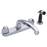 Gerber Classics 2H Kitchen Faucet Deck Plate Mounted w/ Spray 1.75gpm Chrome