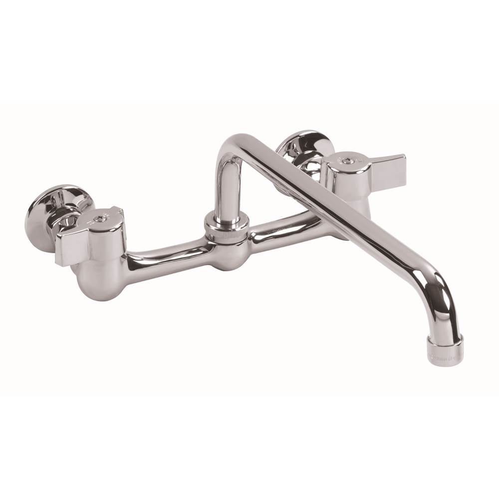 Gerber Plumbing - Gerber Classics 2H Wall Mount Kitchen Faucet w/ 12'' Spout 1.75gpm Chrome - Chrome