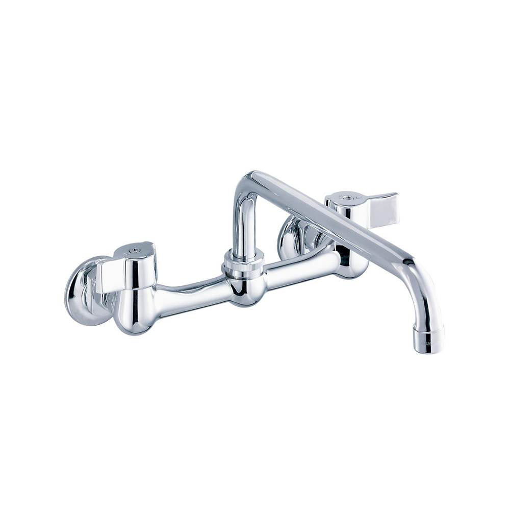 Gerber Classics 2H Wall Mount Kitchen Faucet w/ 8'' Spout 1.75gpm Chrome