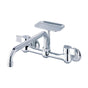 Gerber Plumbing - Gerber Classics 2H Wall Mount Kitchen Faucet w/ 8'' Spout & Soap Dish 1.75gpm Chrome - Chrome
