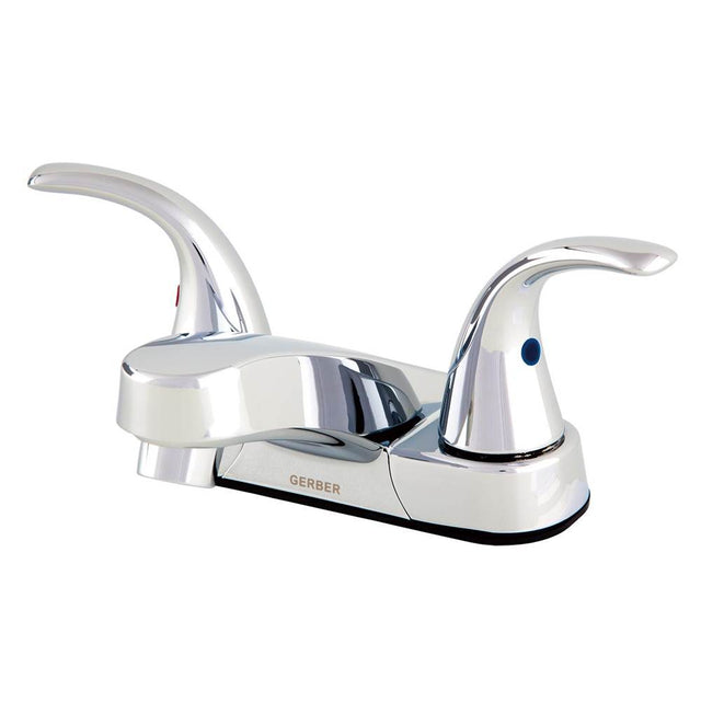 Gerber Plumbing - Maxwell SE 2H Centerset Lavatory Faucet w/ Metal Lever Handles & Less Drain 1.2gpm Chrome - Chrome