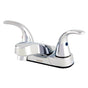 Gerber Plumbing - Maxwell SE 2H Centerset Lavatory Faucet w/ Metal Lever Handles & Less Drain 1.2gpm Chrome - Chrome