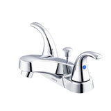 Gerber Plumbing - Maxwell SE 2H Centerset Lavatory Faucet w/ Metal Lever Handles & 50/50 Pop-Up Drain 1.2gpm Chrome - Chrome