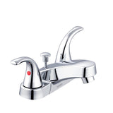 Maxwell SE 2H Centerset Lavatory Faucet w/ Metal Lever Handles & 50/50 Pop-Up Drain 1.2gpm Chrome