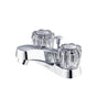Gerber Plumbing - Maxwell SE 2H Centerset Lavatory Faucet w/ Acrylic Handles & Metal Pop-Up Drain 1.2gpm Chrome - Chrome