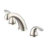 Gerber Plumbing - Viper 2H Widespread Lavatory Faucet w/ 50/50 Touch Down Drain 1.2gpm Brushed Nickel - Brushed Nickel