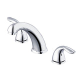 Gerber Plumbing - Viper 2H Widespread Lavatory Faucet w/ 50/50 Touch Down Drain 1.2gpm Chrome - Chrome