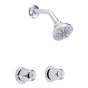 Gerber Plumbing - Gerber Classics 6 Inch Centers Two Handle Shower Only Fitting 1.75gpm Chrome - Chrome