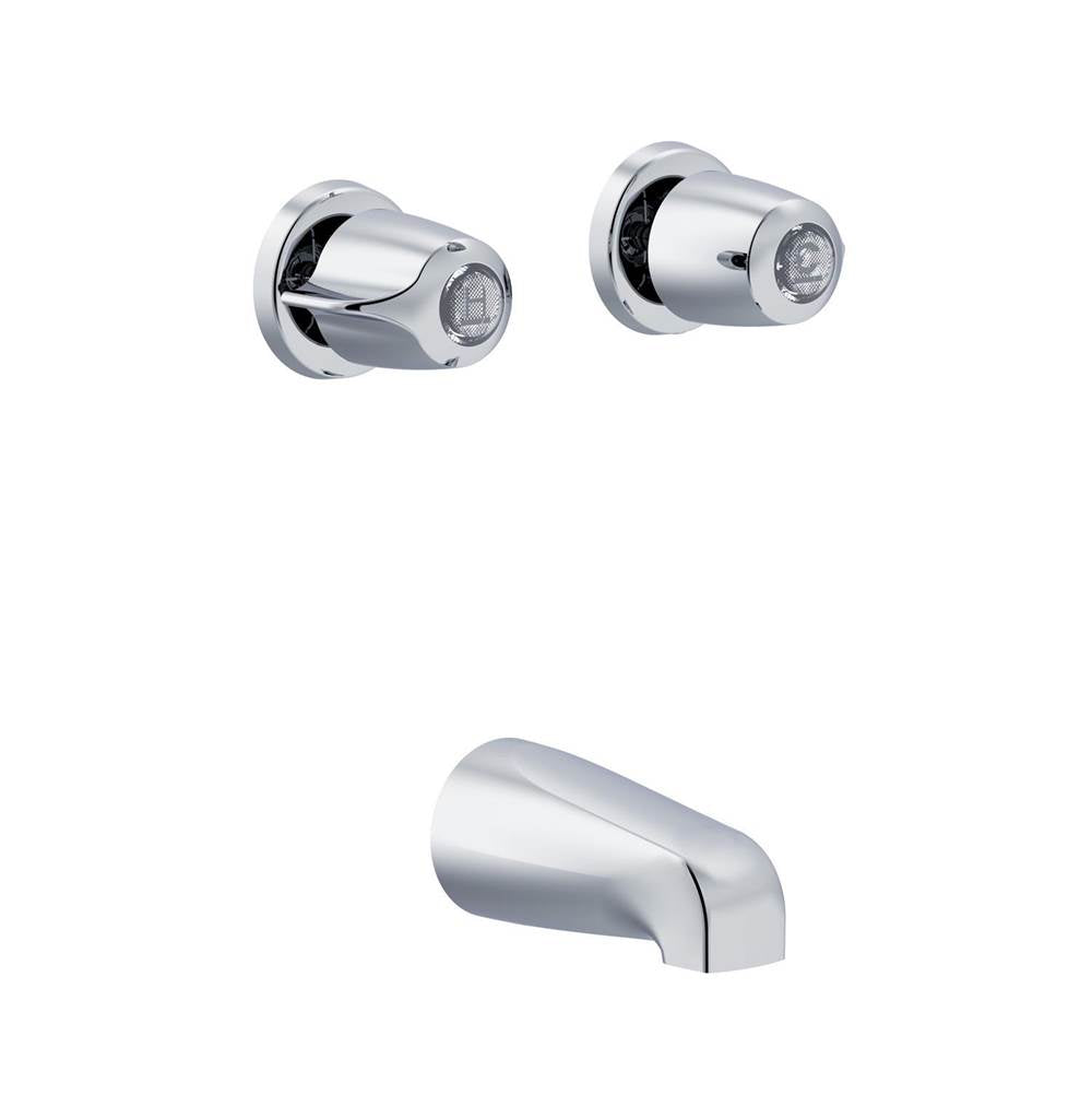 Gerber Plumbing - Gerber Classics 2H Tub Fitting w/ Tub Spout 6'' Centers Chrome - Chrome