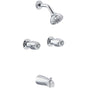 Gerber Plumbing - Gerber Classics Two Handle Threaded Escutcheon Tub & Shower Fitting with IPS/Sweat Connections 1.75gpm Chrome - Chrome