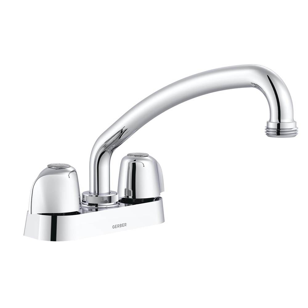 Gerber Classics Laundry Faucet with 8'' Spout Hose Connection 2.2gpm Chrome