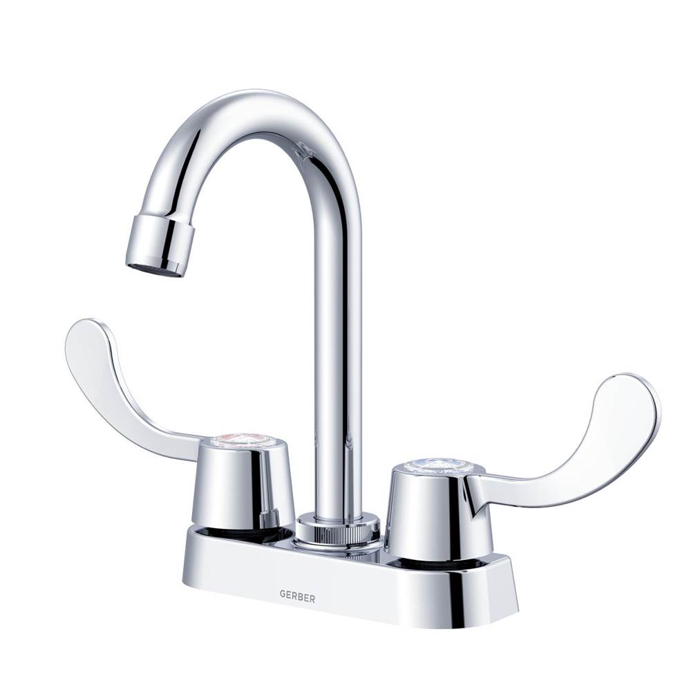 Gerber Plumbing - Gerber Classics 2H Bar Faucet w/ Wristblade Handles 1.75gpm Chrome - Chrome