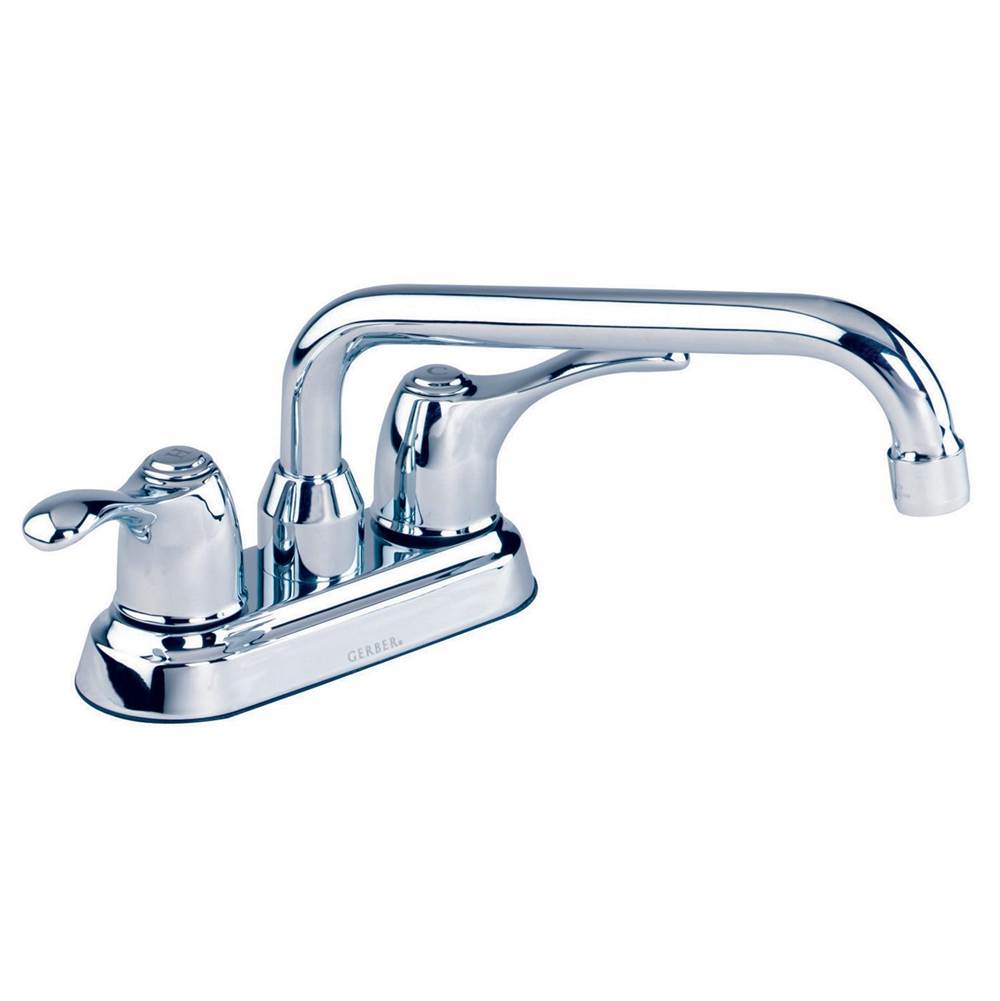 Allerton 2H Laundry Faucet 4'' Centers 8'' Spout 2.2gpm Chrome