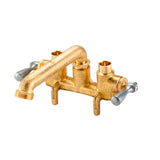 Gerber Plumbing - Gerber Classics 2H Clamp On Laundry Faucet w/ Direct Sweat Connections -Threaded Spout  Rough Brass - Rough Brass