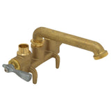 Gerber Classics 2H Clamp On Laundry Faucet w/ Direct Sweat Connections -No Threads on Spout Rough Brass