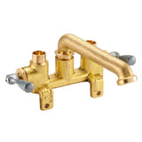 Gerber Classics 2H Laundry Faucet w/ Threaded Legs & Direct Sweat Connections -No Threads on Spout Rough Brass