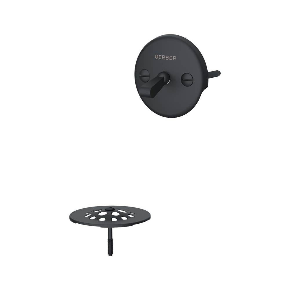 Gerber Plumbing - Gerber Classics Trip Lever Drain Trim Kit Satin Black - Satin Black
