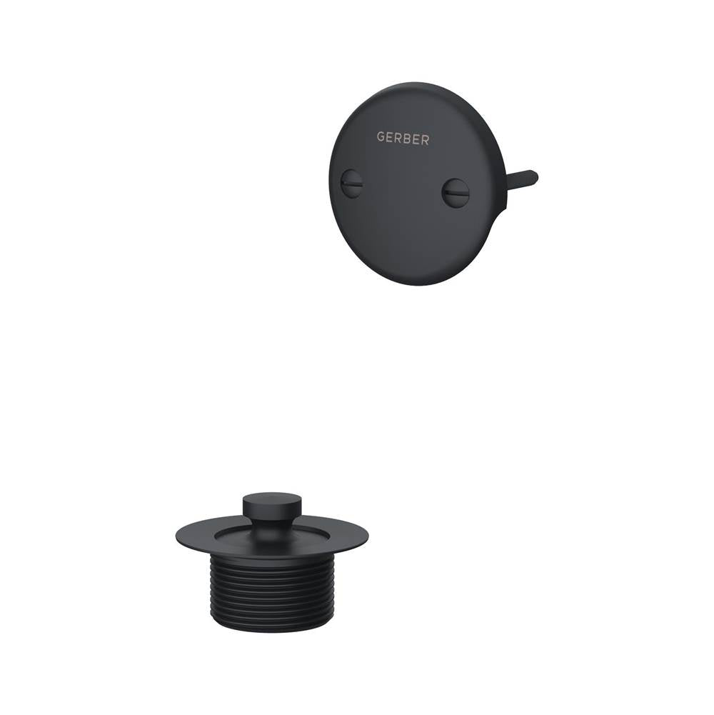Gerber Plumbing - Gerber Classics Lift & Turn Drain Trim Kit Satin Black - Satin Black
