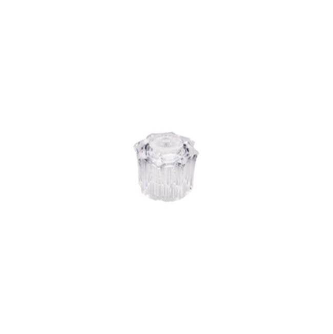 Gerber Plumbing - Crystalite Handle - Small Hot - No Finish