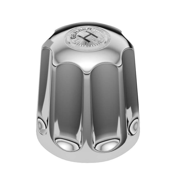 Gerber Plumbing - Fluted Metal Round Handle (07) - Large w/ Long Broach - Hot Chrome - Chrome