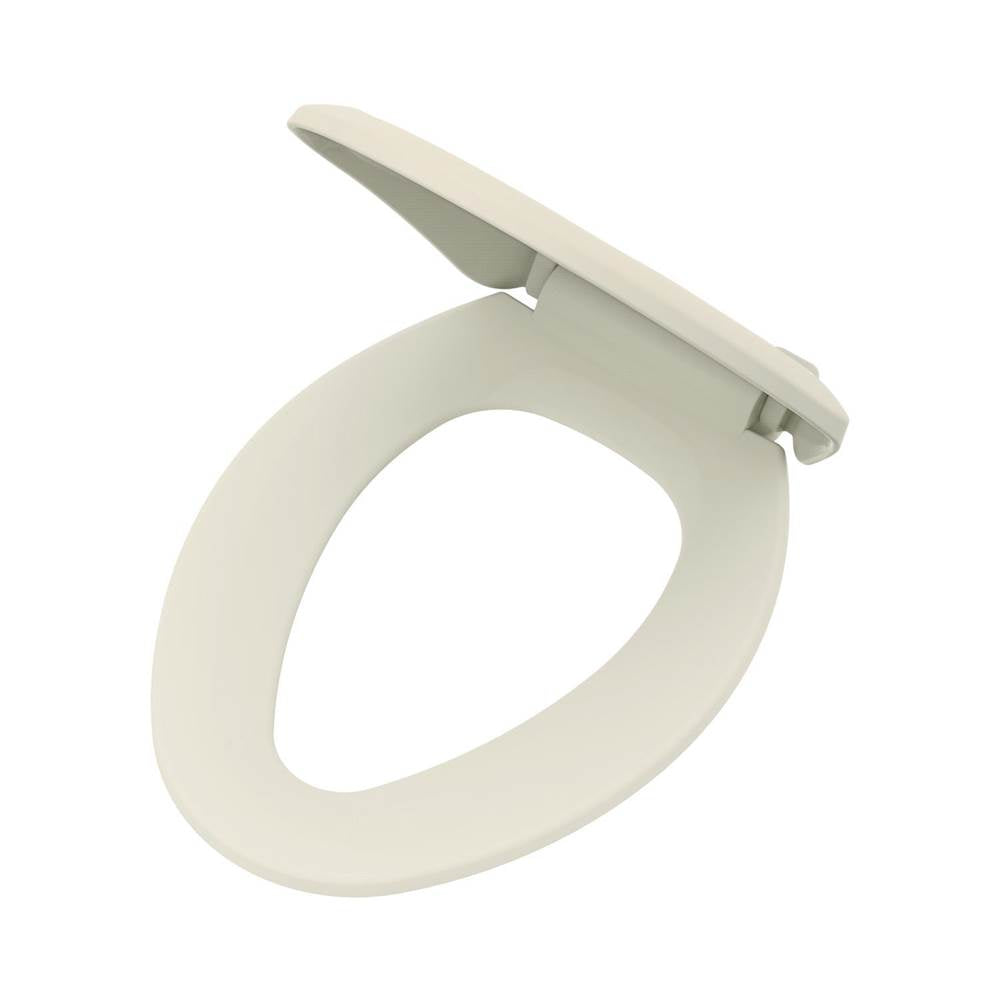 Gerber Plumbing - Elongated Non-Slow Close Toilet Seat with Adjustable Mounting Biscuit - Biscuit