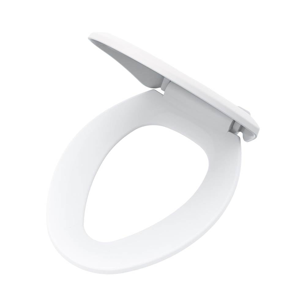 Gerber Plumbing - Elongated Non-Slow Close Toilet Seat with Adjustable Mounting White - White