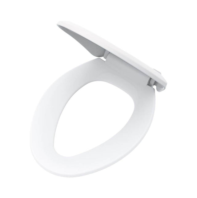 Gerber Plumbing - Elongated Non-Slow Close Toilet Seat with Adjustable Mounting White - White