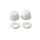 Gerber Plumbing - Bowl Bolt Caps & Washers for All Gerber Gravity Toilets Plastic (Bag of 2) White - White