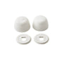 Gerber Plumbing - Bowl Bolt Caps & Washers for All Gerber Gravity Toilets Plastic (Bag of 2) White - White