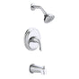 Gerber Plumbing - Viper 1H Tub & Shower Trim Kit & Treysta Cartridge 1.75gpm Chrome - Chrome