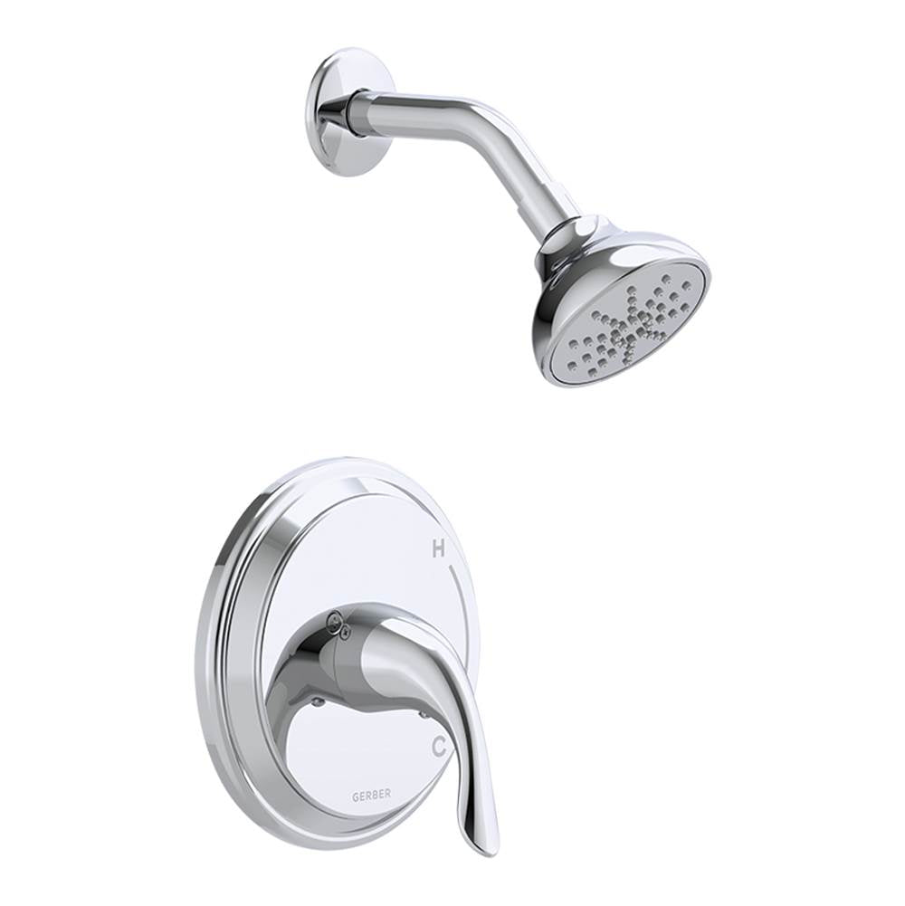 Gerber Plumbing - Viper 1H Shower Only Trim Kit & Treysta Cartridge 2.0gpm Chrome - Chrome
