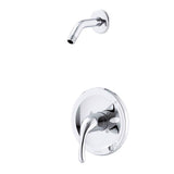 Gerber Plumbing - Maxwell 1H Shower Only Trim Kit & Treysta Cartridge Less Showerhead Chrome - Chrome