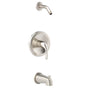Gerber Plumbing - Maxwell 1H Tub & Shower Trim Kit & Treysta Cartridge Less Showerhead Brushed Nickel - Brushed Nickel