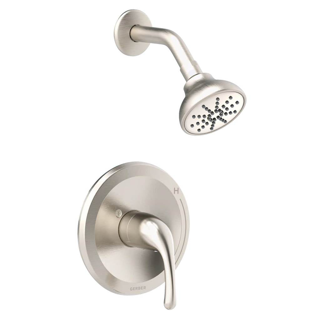 Gerber Plumbing - Maxwell 1H Shower Only Trim Kit & Treysta Cartridge 1.75gpm Brushed Nickel - Brushed Nickel