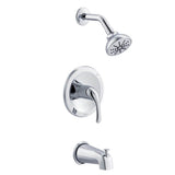 Gerber Plumbing - Maxwell 1H Tub & Shower Trim Kit & Treysta Cartridge w/Diverter on Spout 1.75gpm Chrome - Chrome