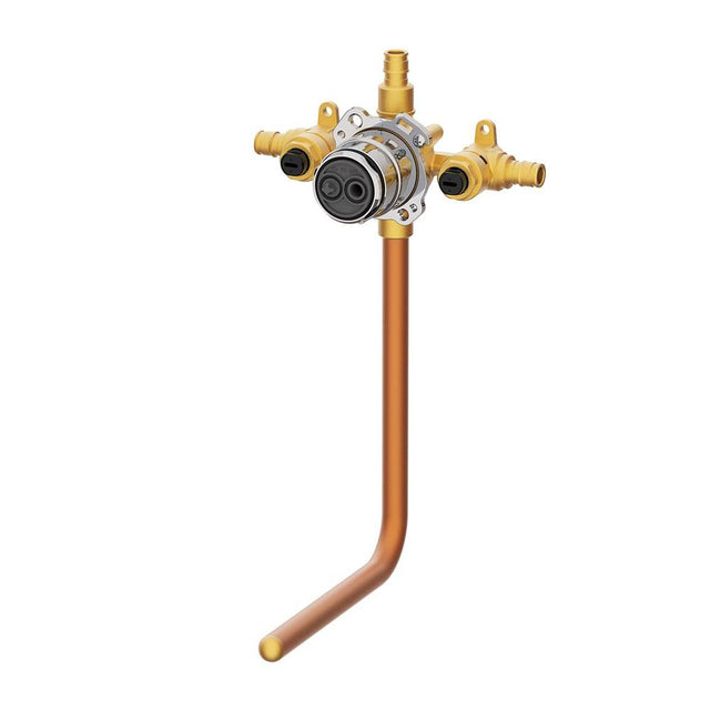 Gerber Plumbing - Treysta Tub & Shower Valve- Horizontal Inputs WITH Stops WITH Stub-out - Cold Expansion Pex - Chrome