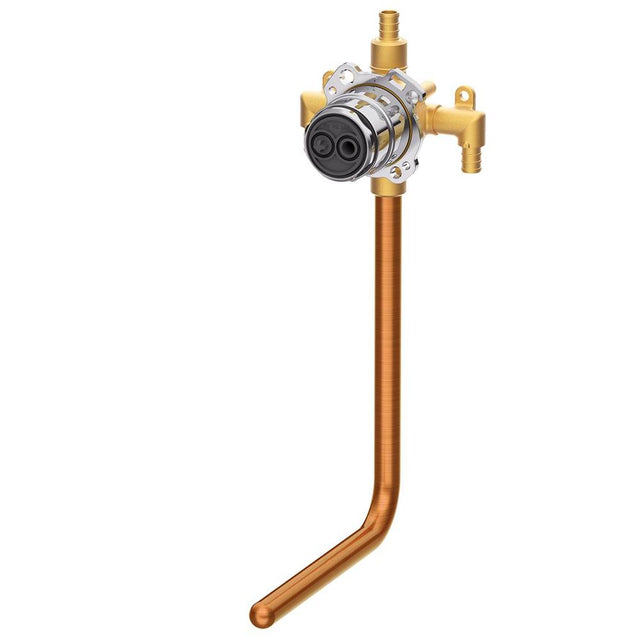 Gerber Plumbing - Treysta Tub & Shower Valve- Vertical Inputs WITHOUT Stops WITH Stub-Out- Crimp Pex - Chrome